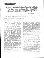 Xu hướng phát triển thị trường chứng khoán việt nam trong mối quan hệ với sự phát triển mạnh các dịch vụ ngân hàng bán lẻ 