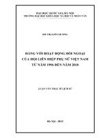 đảng với hoạt động đối ngoại của hội liên hiệp phụ nữ việt nam tu nam 1996 den nam 2010 