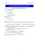 Bộ đề thi học kì II toán 6  TPHCM