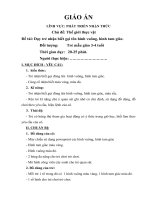 Nhận biết gọi tên hình tam giác vuông đối với trẻ mầm non