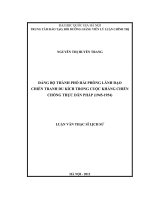 Đảng bộ thành phố hải phòng lãnh đạo chiến tranh du kích trong cuộc kháng chiến chống thực dân pháp 1945 1954 