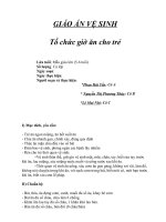 Giáo án vệ sinh lớp mẫu giáo lớn đề tài tổ chức giờ ăn