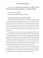 SKKN một số kĩ NĂNG THIẾT kế, tổ CHỨC các mô HÌNH HOẠT ĐỘNG đội  đạt HIỆU QUẢ CAO TRONG LIÊN đội 