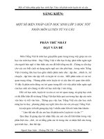 SKKN một số biện pháp giúp học sinh lớp 3 học tốt phân môn luyện từ và câu 