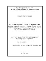 đảng bộ tập đoàn dầu khí quốc gia việt nam với công tác xây dựng đảng từ  nam 1991 den nam 2010 