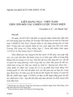 Liên bang nga   việt nam tiến tới đối tác chiến lược toàn diện 