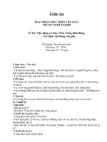 Giáo án thể dục ném trúng đích đúng