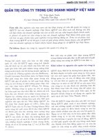 Quản trị công ty trong các doanh nghiệp việt nam 