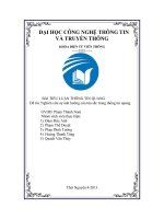 Đề tài: Nghiên cứu sự ảnh hưởng của tán sắc trong thông tin quang