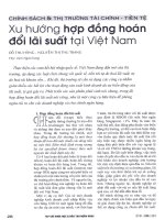 Xu hướng hợp đồng hoán đổi lãi suất tại việt nam 