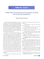 Những nhân tố tác động lên tỷ giá hối đoái và vấn đề đặt ra cho việt nam hiện nay 