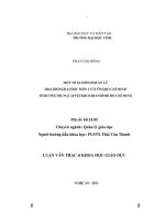 iải pháp quản ỉý hoạt động dạy học môn tư tưởng Hồ Chỉ Minh ở trường Trung cấp Việt Khoa Thành phổ Hồ Chỉ Minh