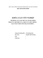 Mô hình cải cách thủ tục hành chính theo cơ chế một cửa, một cửa liên thông tại uỷ ban nhân dân quận hà đông 