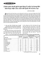 Chính sách thuế giá trị gia tăng ở nước ta trong tiến trình thực hiện các cam kết quốc tế và khu vực 