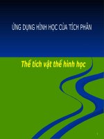 Ứng dụng hình học của TP 