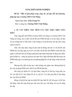 SKKN một số giải pháp trong công tác chỉ đạo đổi mới phương pháp dạy học ở trường THCS việt thắng 