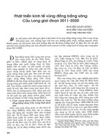 Phát triển kinh tế vùng đồng bằng sông cửu long giai đoạn 2011 2020 