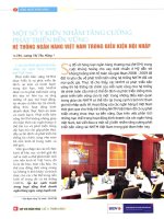 Một số ý kiến nhằm tăng cường phát triển bền vững hệ thống ngân hàng việt nam trong điều kiện hội nhập 