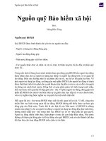 Nguồn quỹ bảo hiểm xã hội 