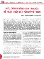 Điều chỉnh không gian tài khóa để phát triển bền vững ở việt nam 