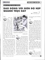 Dao động với biên độ hẹp quanh trục đáy 
