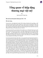 Tổng quan về hiệp địng thương mại việt mỹ 