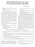 Trách nhiệm trong khu vực công từ lý luận tới thực tiễn ở việt nam 