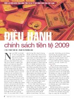 Điều hành chính sách tiền tệ 2009 