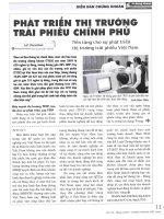 Phát triển thị trường trái phiếu chính phủ nền tảng cho sự phát triển thị trường trái phiếu việt nam 