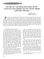 Tìm hiểu về vận động hành lang tại mỹ và bài học kinh nghiệm cho các doanh nghiệp xuất khẩu việt nam 