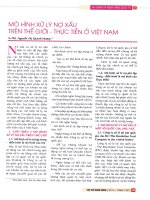 Mô hình xử lý nợ xấu trên thế giới   thực tiễn ở việt nam 