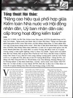 Nâng cao hiệu quả phối hợp giữa kiểm toán nhà nước với hội đồng nhân dân, uỷ ban nhân dân các cấp trong hoạt động kiểm toán 