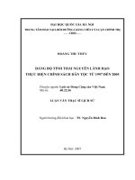 Đảng bộ tỉnh thái nguyên lãnh đạo  thực hiện chính sách dân tộc tu 1997 den 2005 