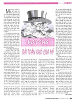 Nợ công bài toán khó của mỹ 