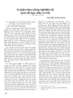 Tư bản hậu công nghiệp và kinh tế học siêu vĩ mô 