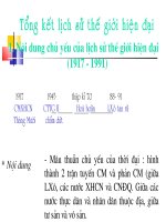 Tổng kết lịch sử thế giới hiện đại