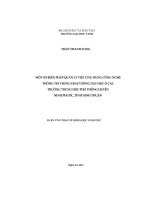 Một sổ biện pháp quản ỉỷ việc ímg dụng công nghệ thông tin trong hoạt động dạy học ở các trường THPT huyện ninh phước, tỉnh ninh thuận 