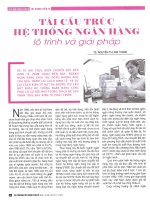 Tái cấu trúc hệ thống ngân hàng lộ trình và giải pháp 