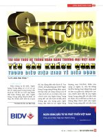 Tái cấu trúc hệ thống ngân hàng thương mại việt nam yêu cầu khách quan trong điều kiện kinh tế biến động 