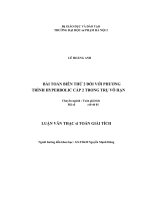 Bài toán biên thứ 2 đối với phưong trình Hyperbolic cấp 2 trong trụ vô hạn