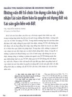Những vấn đề tổ chức tín dụng cần lưu ý khi nhận tài sản đảm bảo là quyền sử dụng đất và tài sản gắn liền với đất 
