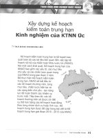 Xây dựng kế hoạch kiểm toán trung hạn   kinh nghiệm của KTNN úc 
