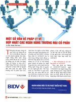 Một số vấn đề pháp lý về hợp nhất các ngân hàng thương mại cổ phần 