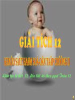 Bài giảng thu gọn   khảo sát hàm số 