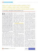 Một số giải pháp nhằm nâng cao chất lượng đào tạo, bồi dưỡng đội ngũ cán bộ ngân hàng nhà nước 