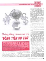 Những đồng tiền có vai trò đồng tiền dự trữ 