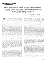 Phân tích kinh tế chính trị học nền kinh te61 thị trường TBCN hiện đại các đặc trưng và xu hướng vận động chủ yếu 