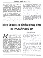 Cho thuê tài chính của các ngân hàng thương mại việt nam thực trạng và giải pháp phát triển 