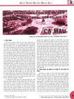 Phát triển nguồn nhân lực cho công nghiệp hóa   hiện đại hóa ở cà mau 