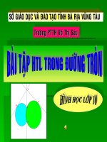 Hệ thức lượng trong đường tròn 